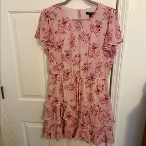 City Studio pink ruffle dress, Size L